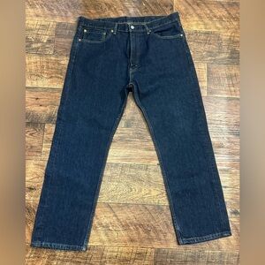 Levi's 505 Regular Fit Straight Leg Jeans Dark Wash 38x29